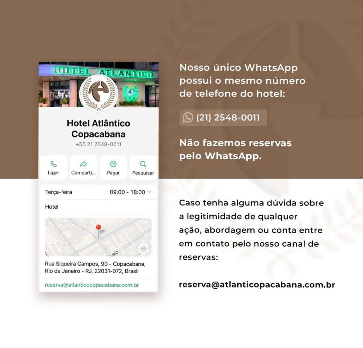 Hotel Atlantico Copacabana Rio de Janeiro Luaran gambar